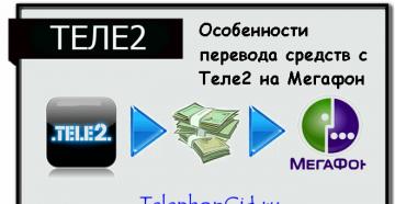 How to transfer money from Tele2 to Megafon